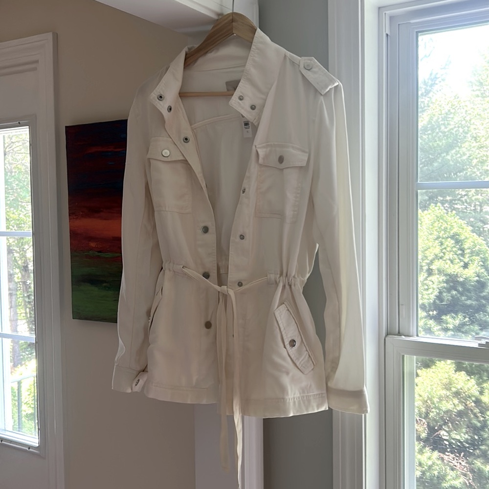 NWT LOFT creamy white jacket.